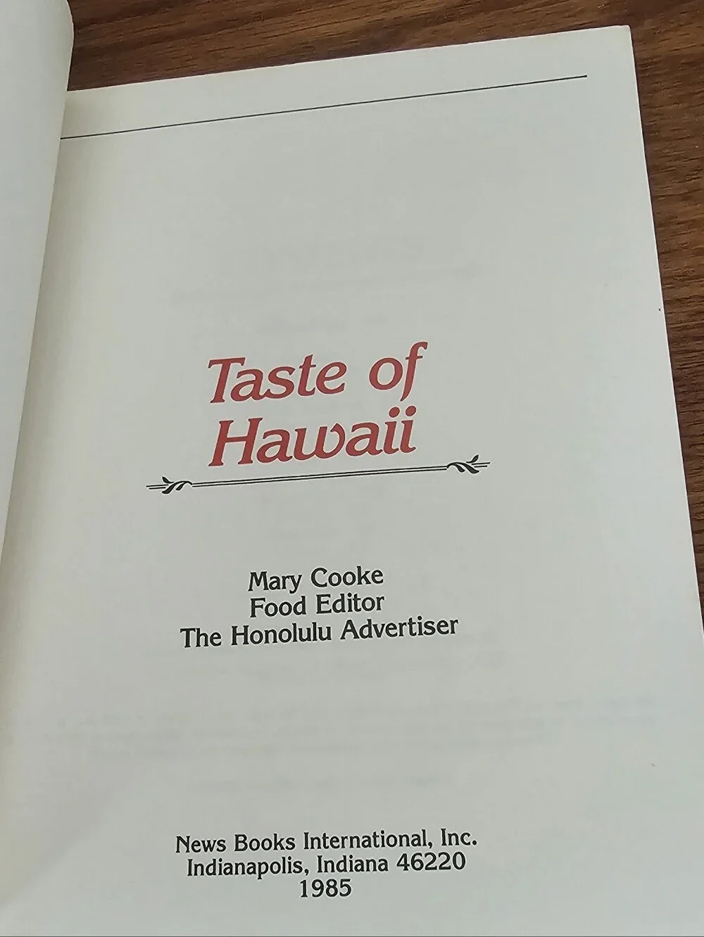 Taste of Hawaii Vintage Cookbook